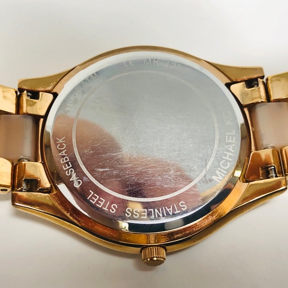 MICHAEL KORS GOLD WATCH WITH PINK ACCENTS - Picture 11 of 13